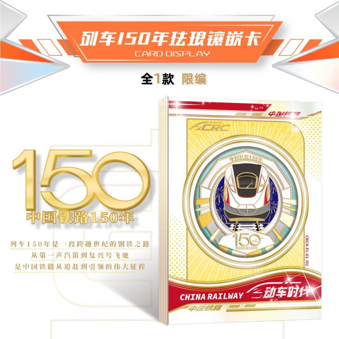 -动车时代限量珍藏卡火车迷的宝藏卡牌！CQ9电子平台网站新品上市｜中国铁路(图1)